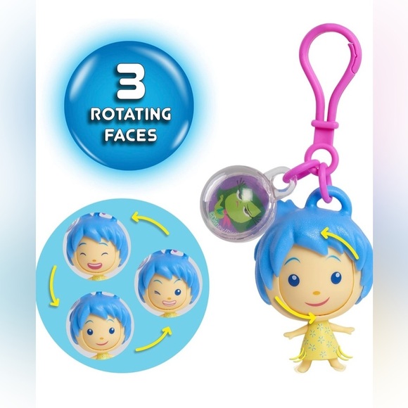Inside Out 2 Fidget Figure Keychains - Joy - BNIB 😀 - Picture 3 of 5